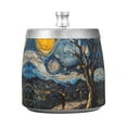thumbnail image 7 of Yayeee Ashtray with Lid for Cigarette Smokeless Stainless Steel Home Ash Holder, Swirling Starry Sky, 7 of 7