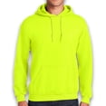 thumbnail image 2 of Gildan High Visibility Hooded Sweatshirt - 18500 Safety Green for Men | Hi Vis Fleece Heavy Blend Hoodies, 8oz, 50/50 Cotton/Polyester, 2 Pack, Size - M, 2 of 6