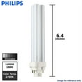thumbnail image 2 of Philips 26w Double Tube 4-PIN G24Q-3 White 2700K Fluorescent Light Bulb, 2 of 2