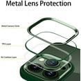 thumbnail image 4 of Compatible with iPhone Case,Luxury Solid Color Edge Frame Border Electro Plated Metal Camera Lens Protection Clear Soft Shockproof Cover Phone Case (Red,iPhone 14), 4 of 6