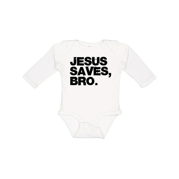 Inktastic Jesus Saves, Bro. Boys or Girls Long Sleeve Baby Bodysuit