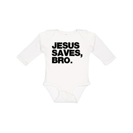 

Inktastic Jesus Saves Bro Christian Gift Baby Boy or Baby Girl Long Sleeve Bodysuit