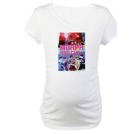 

CafePress - Power Rangers Morph And Women s Maternity T Shirt - Cotton Maternity T-shirt Cute & Funny Pregnancy Tee