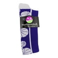 thumbnail image 2 of Crazy Basketball Logo Crew Socks (Purple/White, X-Large), 2 of 2