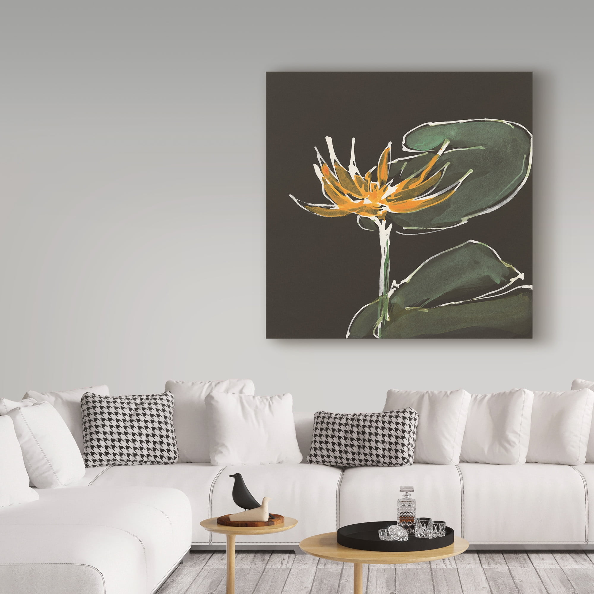 Trademark Fine Art 'Lily on Black I' Canvas Art by Chris Paschke