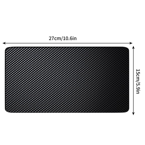 Car Dashboard Non-Slip Mat 27x15cm, High Viscosity Heat Resistant Anti-Slip Pad, Sticky Grip Mat for Phones, Keys, Sunglasses & Ornaments in Most Cars