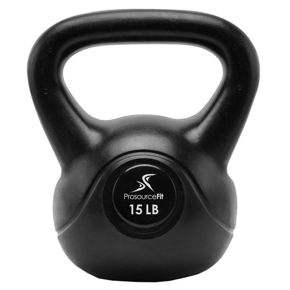 ProsourceFit Vinyl Coated Cast Iron Kettlebells 10-35 lb for Home Gym