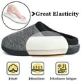 thumbnail image 3 of LORDFON Mens House Slipper Memory Foam Warm Winter Indoor Slippers for Men with Non Slip Sole, 3 of 3