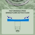 thumbnail image 3 of Holloyiver Floor Drain Silicone Sleeve, One-Way Drain Valve Sewer Core, Toilet Hair Filter, Shower Room Floor Drain, Sewer Floor Drain, Anti-Odor Plug, Anti-Foreign Body, 3 of 9