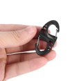 thumbnail image 3 of Llavero Montañismo Llavero Montañismo Camping Karabiner 8 S Form Snap Biner Clip Outdoor Camping Schnalle (S) (Schwarz), 3 of 4
