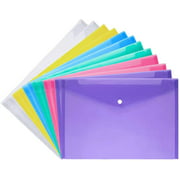 Plastic Envelopes Wallets, MerryNine 30 Pack A4 Clear Document Folder, for School Home Work Office Organization
