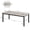 Grey, variant on 71 Inch Industrial Rectangle Dining Table, Metal Legs Round Corners, Kitchen Conference Writing Desk for Dining Living Room - White Faux Marble