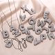 thumbnail image 2 of Collar Cadena Dije Alphabet Charms Con Letra S Para Mujer, 2 of 5