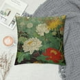 thumbnail image 2 of Nawypu Floral Throw Pillow Covers Green and White Chinoiserie Pillow Cover Purple Yellow Flower Farmhouse Pillowcase Square Cushion Cover for Bedroom Sofa Couch Home Decor, 2 of 5