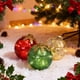 thumbnail image 1 of Juego de 3 adornos navideños de mesa - Bolas decorativas brillantes a prueba de romper | Decoraciones colgantes de plástico duradero | Árbol elegante para fiestas y decoración de fiestas | Seguro, 1 of 2