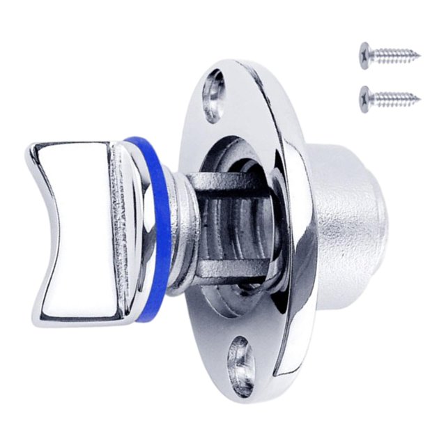 Tapón de Drenaje de Barco Yotijar Acero Inoxidable 316 Ovalado para Agujero 1'' 3/4'' R Azul