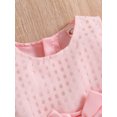 thumbnail image 4 of Vestido Informal A Cuadros Para NiñAs PequeñAs, Sin Mangas, Cuello Redondo, LíNea A, Con Lazo En La Cintura, 4 of 4
