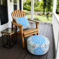 thumbnail image 4 of HONEY HOME Outdoor Inflatable Ottoman 21"x21"x9", Fade-Resistant Patio Footrest Stool with Carry Handle, Portable Pouf for Patio, Garden, Camping, 4 of 7