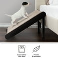 thumbnail image 4 of PETMAKER Foldable Wooden Pet Ramp for Bed, Couch, or Vehicle (Gray/Cream), 4 of 11