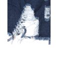 thumbnail image 4 of Veste en Jean pour Femmes à Manches Longues Classique, Délavée, Papillon, Chemise en Denim Surdimensionnée, Manteau, 4 of 9