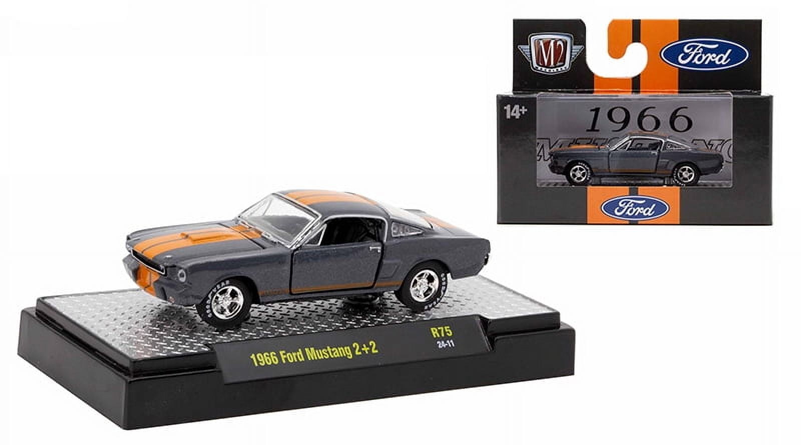 1966 Ford Mustang Fastback 2+2 Off White and Black with Red