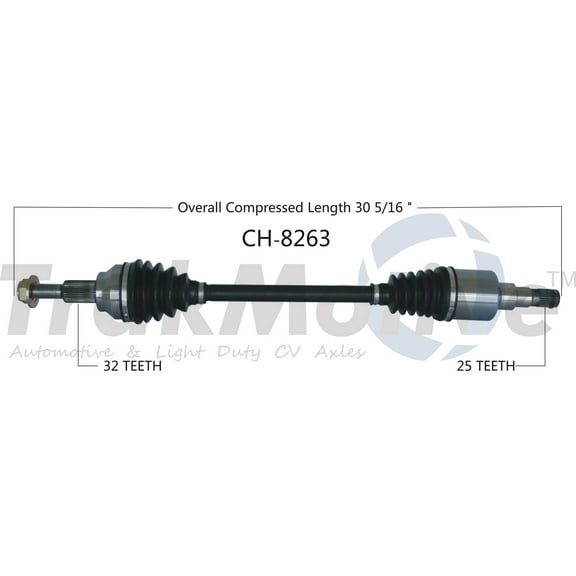 CV Axle Shaft Fits select: 2009-2019 DODGE JOURNEY