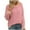 Red, variant on AherBiu Sweaters for Women Striped Crewneck Fall Casual Loose Long Sleeve Drop Shoulder Knitted Pullover Tops