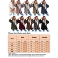 thumbnail image 2 of LUXUR Ladies Open Front Outwear Mid Length Work Sherpa Jacket White XL, 2 of 3