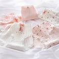 thumbnail image 2 of Bragas de algodón puro con lazo para mujer, ropa interior de cintura media, pantalones cortos florales suaves, lencería Sexy, 5 unidades por juego, 2 of 5