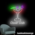 thumbnail image 2 of Handmadetneonsign Clover Club Neon Sign, Clover Club Cocktail Wall Art, Bar Pub Wall Decor 72019, 2 of 5