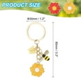 thumbnail image 2 of Uxcell Keychains Enameled Charm Personalized Key Ring Cute Keychain Purse Bag Accessories, Yellow, 2 of 7