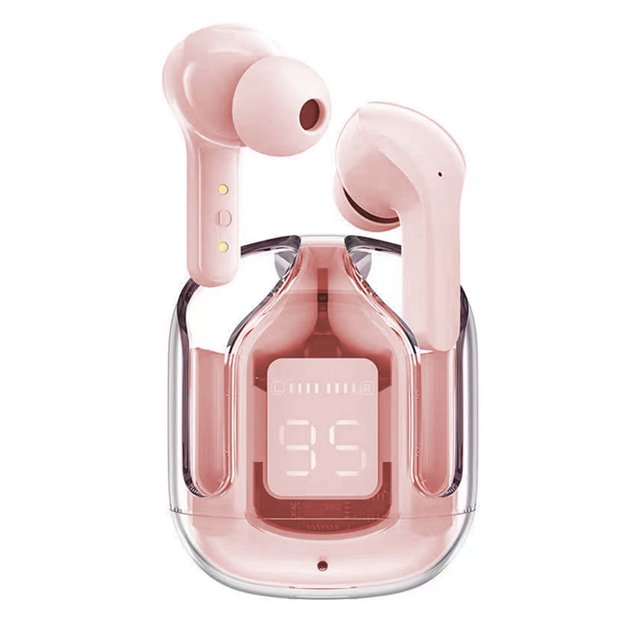 1pc White Mini Portable Design Charging Case Touch Control Enc Noise Cancelling Clear Call Hifi Stereo Wireless Music Earphone Low Latency High Fideli