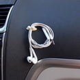 thumbnail image 2 of Destyer 8pcs Self-Adhesive Car Wire Clip Fixer Holder Cable Holder Rectangle Plastic Mount Clamp Network Office Cable Charger Line Clasp Beige 1Set, 2 of 5