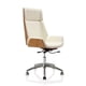 thumbnail image 5 of lounge High Back Bentwood Swivel Office Computer Chair Micro Fiber Leather Home Meeting Leather Chair nordic Office Furniture HY My Lux Decor Round, 5 of 11