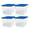 Blue Lid, variant on HOMZ 64-Quart Clear Stackable Plastic Storage Containers, Blue/Gray, 4 Pack