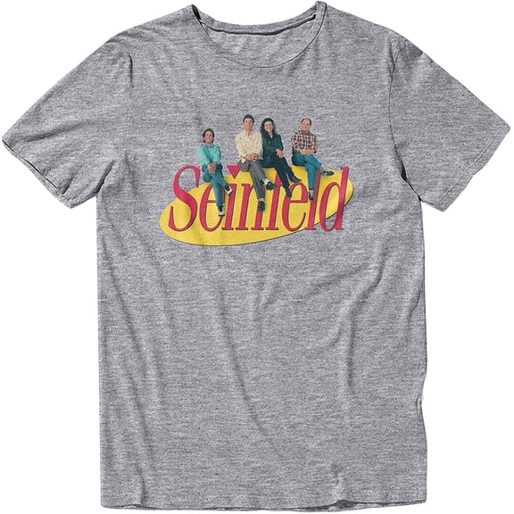 Seinfeld Mens Classic Lineup T-Shirt Mens Fashion Shirt - Jerry, Kramer, Geroge and Elaine Tee