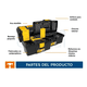 thumbnail image 2 of Kit Cajas Para Herramientas Bloosom  Con Compartimentos (13' Y 16') Negro con Amarillo, 2 of 4
