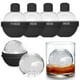 thumbnail image 1 of Moldes para bolas de hielo FOSEO de silicona para whisky, juego de 4 con tapas, 1 of 7