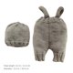 thumbnail image 3 of KAKOWELY 1 juego de gorro y tirantes de punto para niños, kit de disfraz para bebé, accesorios de fotografía, 3 of 4