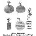 thumbnail image 3 of Clip On Purse Charms, Bag Charms, Zipper Pull Charms – Inspirational And Motivational Charms For Bracelets Or Necklaces - 4 Pack Motivational Charms, 3 of 4