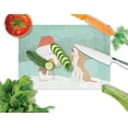 thumbnail image 2 of Carolines Treasures CK2072LCB Red Spaniel Snowman Christmas Glass Cutting Board - Large, 2 of 2