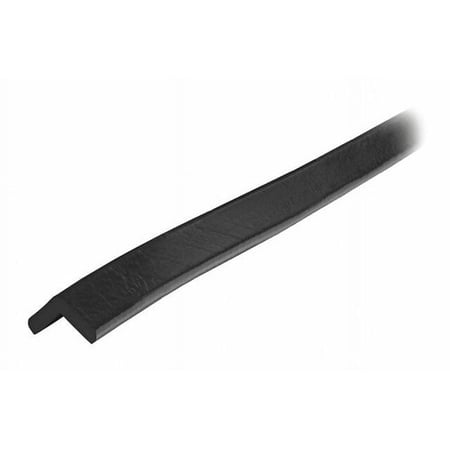 B885518 60-6740-3 Type E Knuffi 90 deg Shelf Bumper Guard, Black - 196.75 x 1 x 1 in.