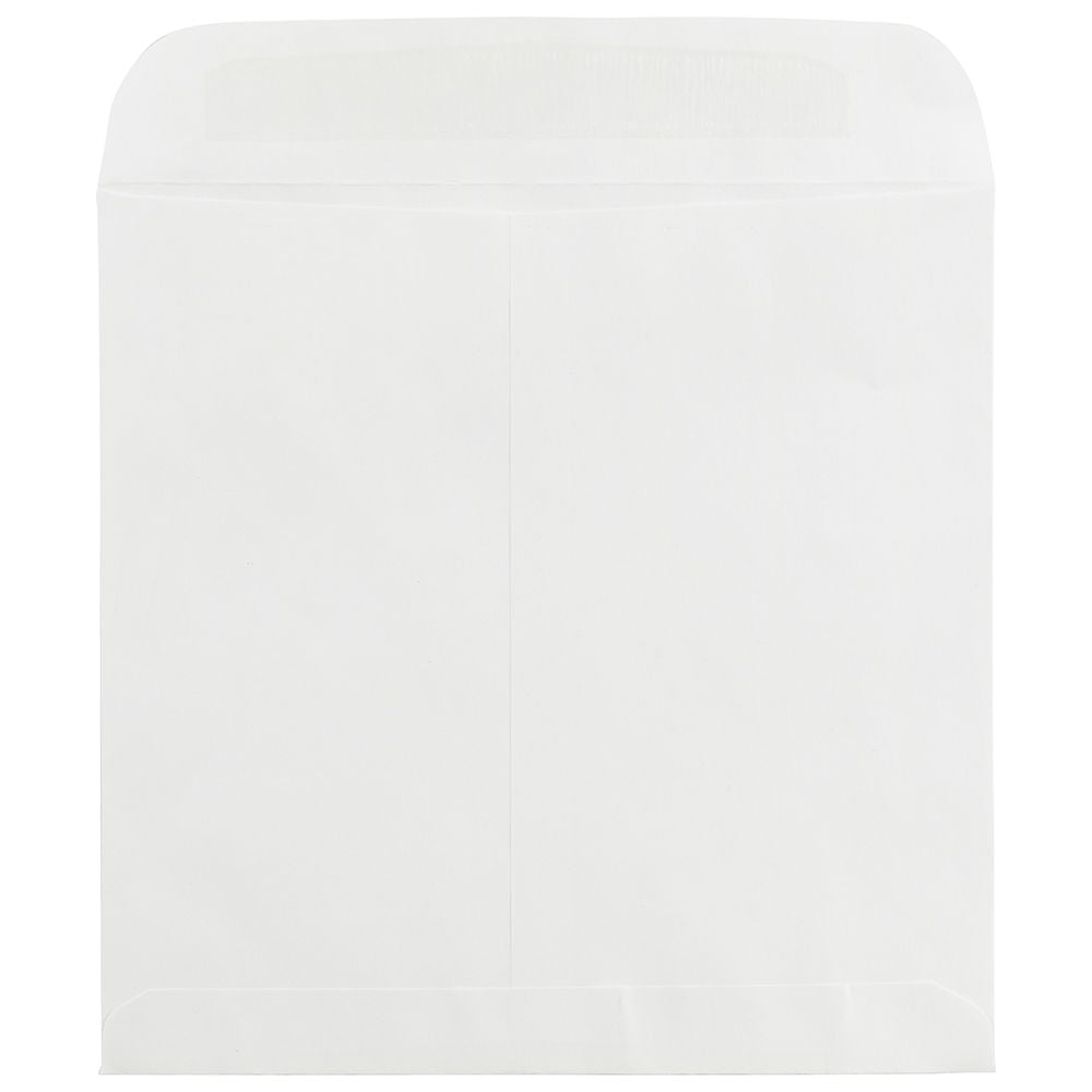 JAM Paper 12 1/2 x 12 1/2 Large Square Invitation Envelopes, White, 25/pack
