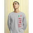thumbnail image 2 of Old Glory Mens World Cup Italy Long Sleeve Graphic Sweatshirt, 2 of 6