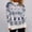 White, variant on AOOCHASLIY Clothes Sweaters Winter Women's Christmas Printing Splicing Round Neck Long Sleeve Line Sweater Tops Blouse