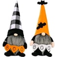 thumbnail image 2 of 2 Pack Halloween Gnomes Plush Decor,Handmade Witch Swedish Tomte Gnome Nisse Scandinavian Ornaments Elf Dwarf for Home Halloween Day Party Table Decorations Gift, 2 of 8
