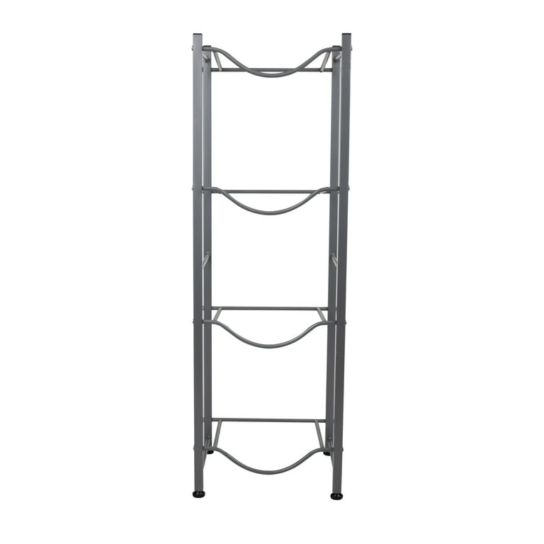 Mind Reader Alloy Collection Metal Adjustable 4 Tier Industrial