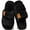 Black, variant on Northblanc Womens Fuzzy Open-toe Slippers Soft Comfy Memory Foam Indoor House Shoes