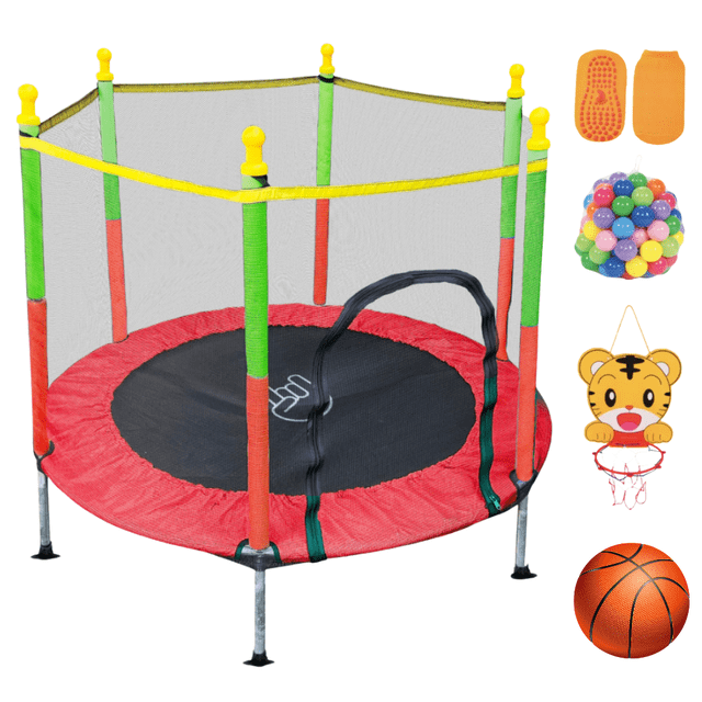 COOLSHT Trampolín Brincolín Para Niños 1.40 M Diámetro