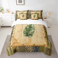 thumbnail image 2 of Feelyou Rustic Palm Leaf Bedding Comforter Set 7pcs for Teen, Tropic Botanical King Bedding Sets, Summer Plant Theme Reversible Bed Sheets, Ultra Soft Bedroom Decor, 2 of 8